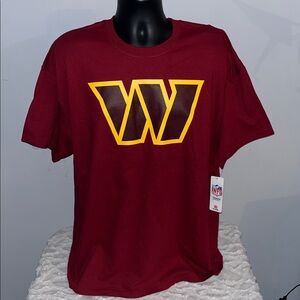 Washington Commanders NFL Football Wordmark Short Sleeve Tee Shirt Mens 2XL